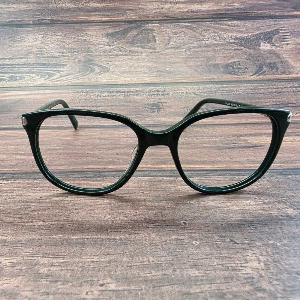 Warby Parker Laurel‎ M 3708 Green Cat Eye Eyeglasses Frames Italy 52-17-135